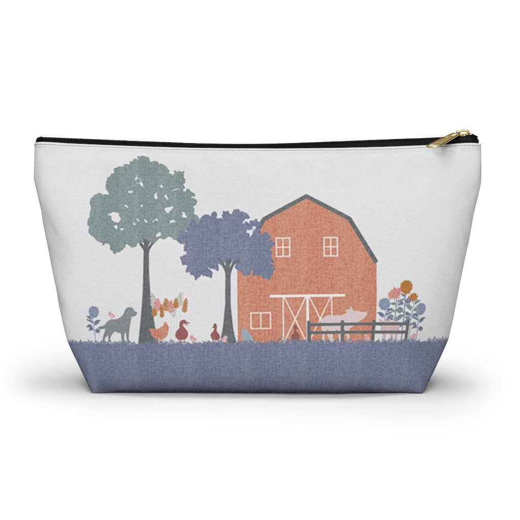 Barnyard Fun Accessory Pouch w T-bottom in Purple