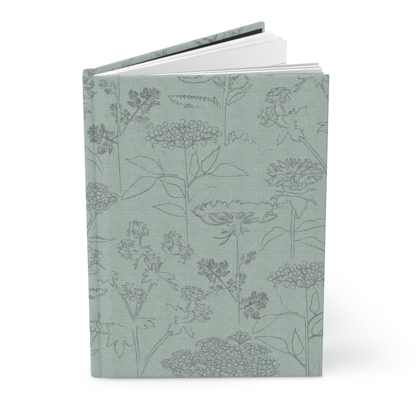 Swallowtail Hardcover Journal Matte in Aqua