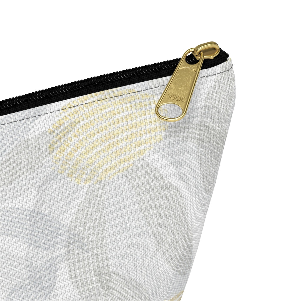Daisy Chain Code Accessory Pouch w T-bottom in Gray
