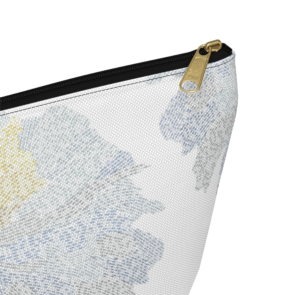 Ciphertext Code Accessory Pouch w T-bottom in Blue
