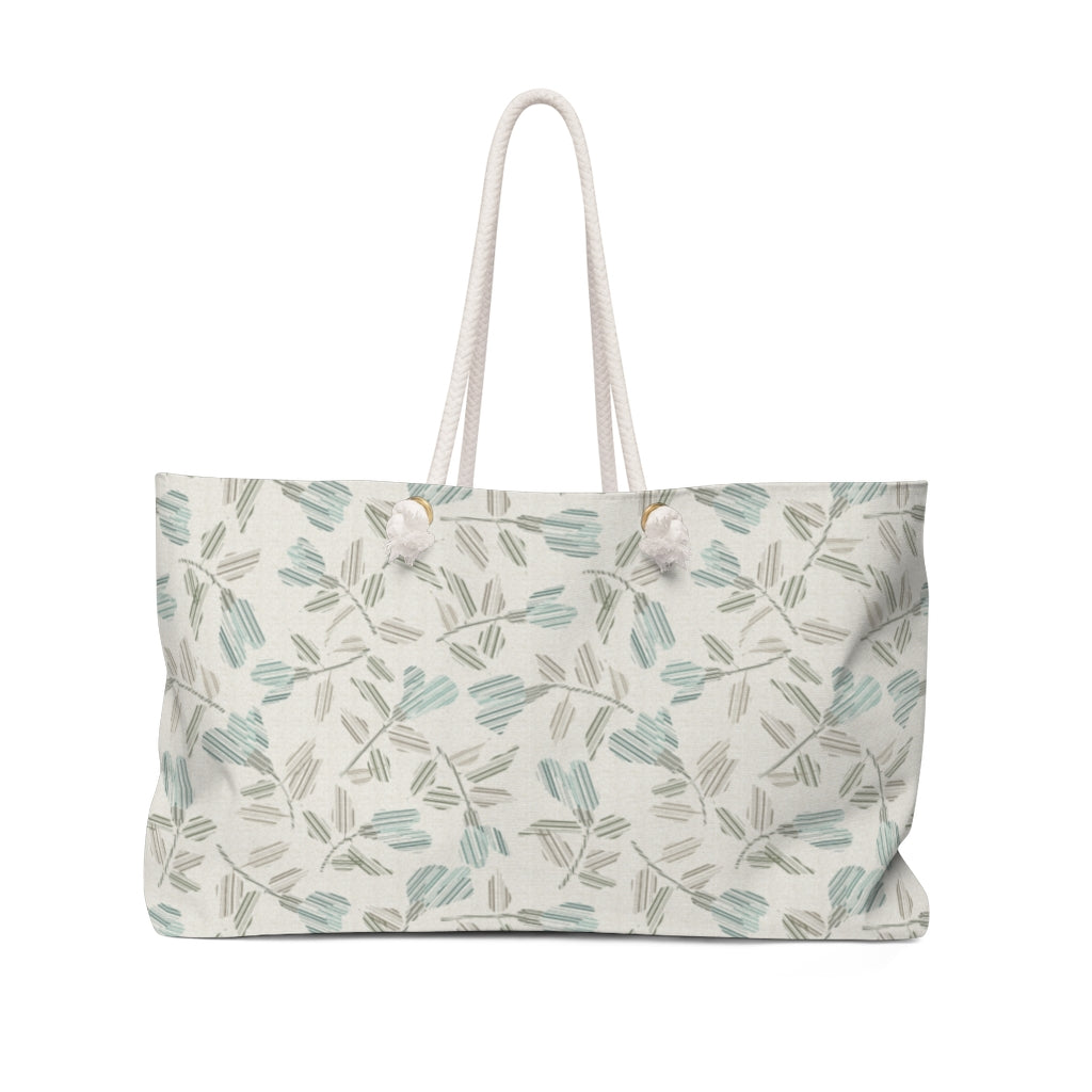 Riverbank Code Weekender Bag in Aqua