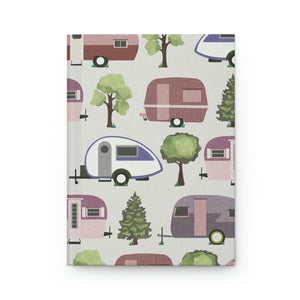 Teardrop Campers Hardcover Journal Matte in Purple