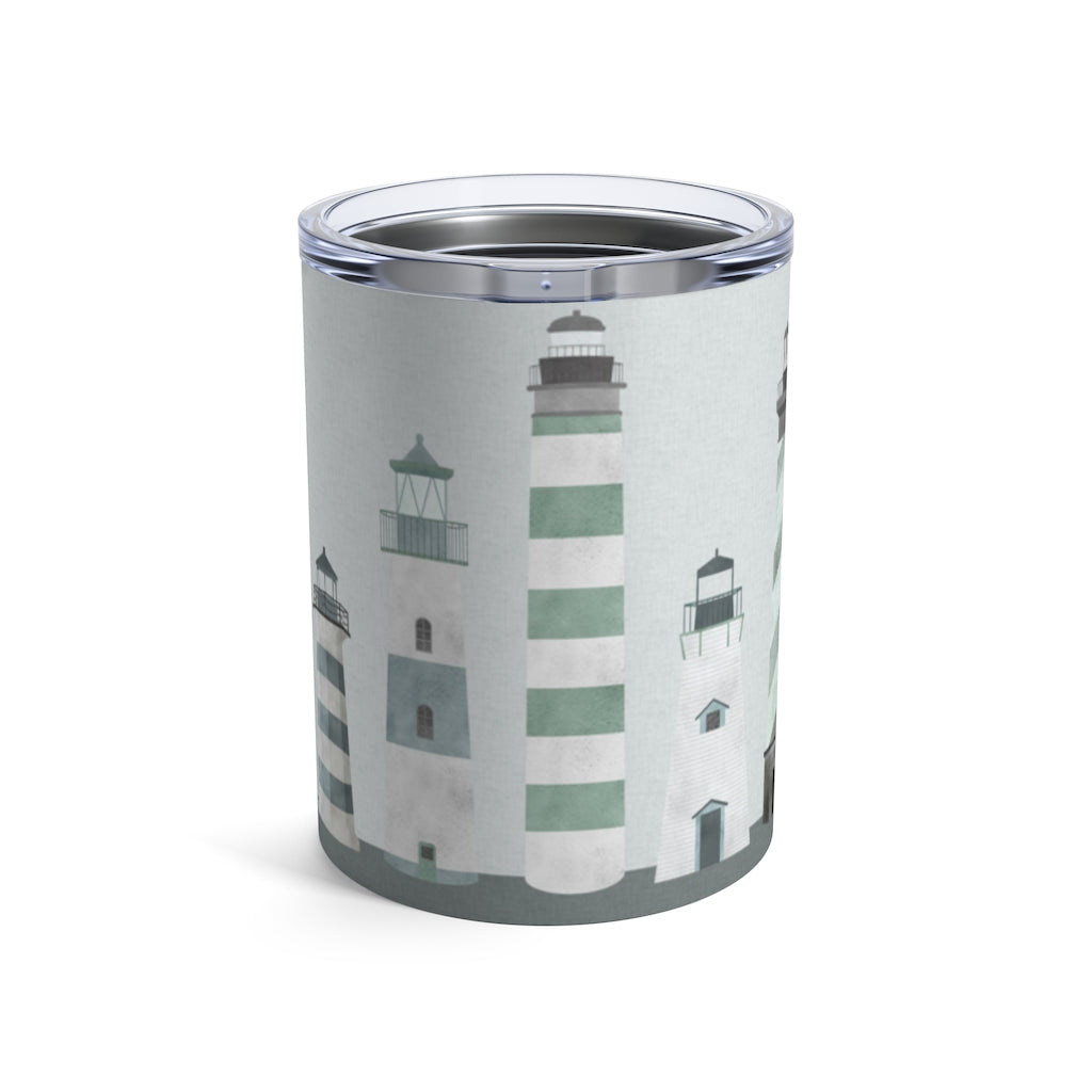 Lighthouses Tumbler in Aqua