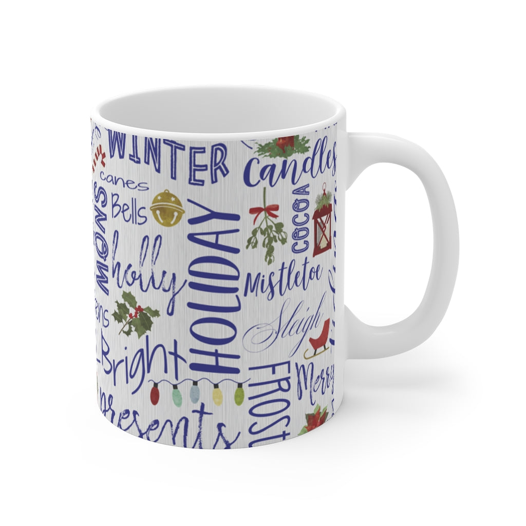 Holiday Cheer Mug in Blue