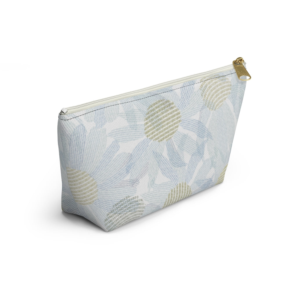Daisy Chain Code Accessory Pouch w T-bottom in Blue