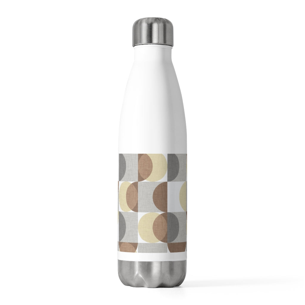Semi Circle in Squares 20oz Insulated Bottle in Brown