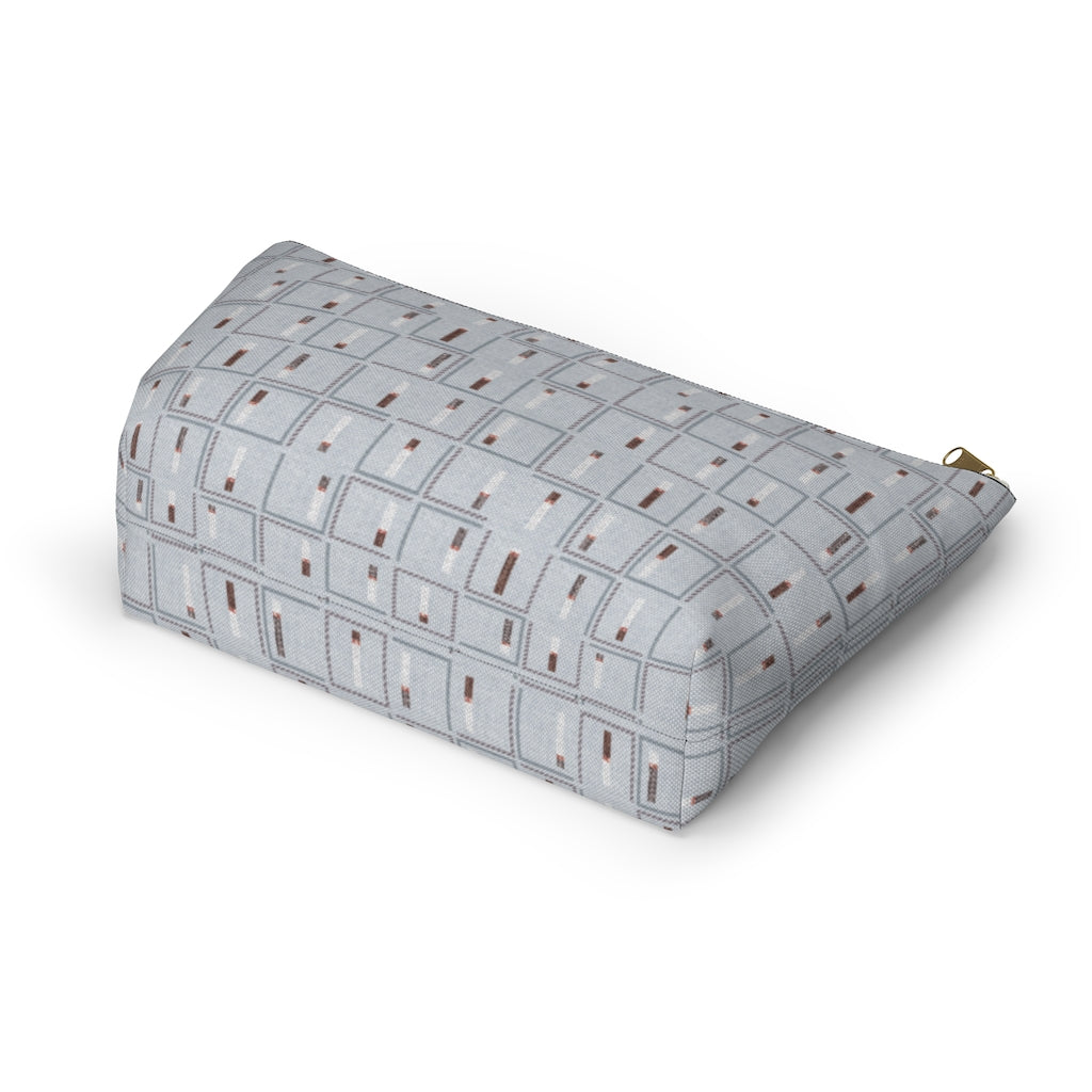 Pencil to Paper Accessory Pouch w T-bottom in Blue