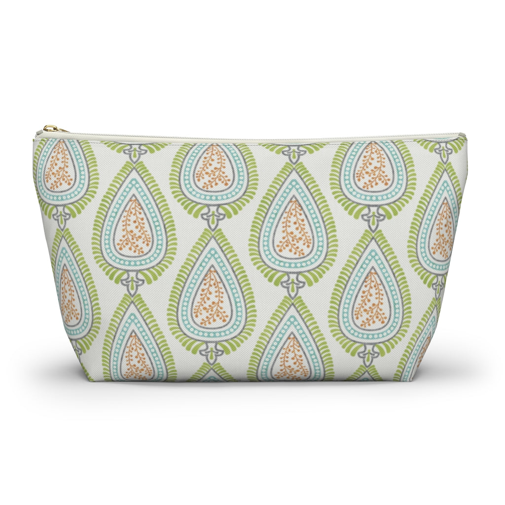 Teardrop Accessory Pouch w T-bottom in Green