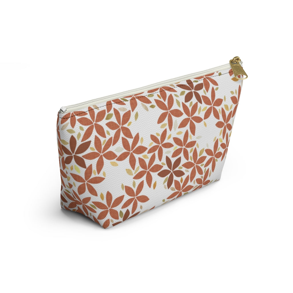Snowbell Accessory Pouch w T-bottom in Coral