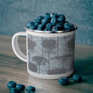 Queen Anne Enamel Mug in Blue