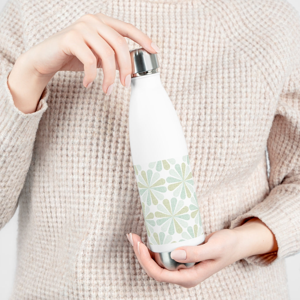 Floral Starburst 20oz Insulated Bottle in Aqua