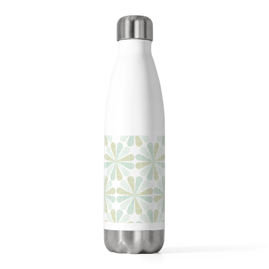 Floral Starburst 20oz Insulated Bottle in Aqua