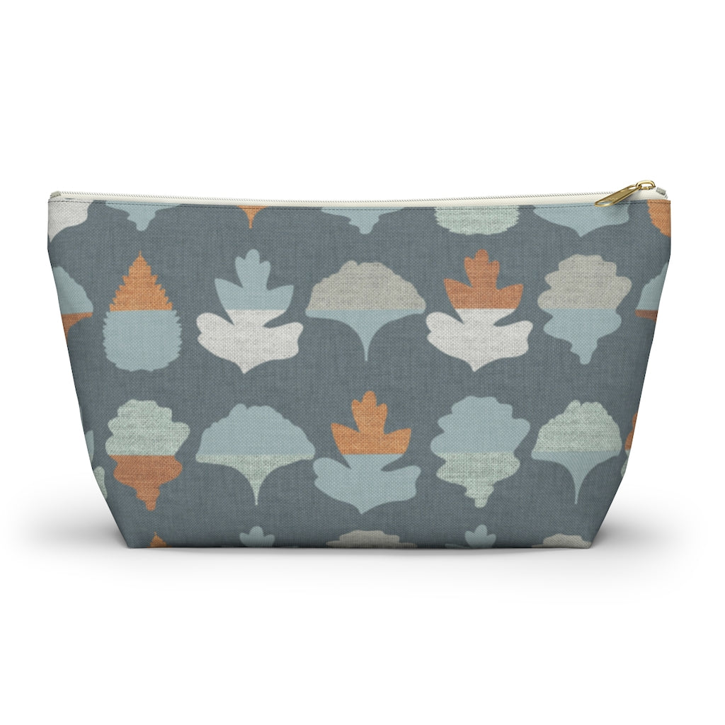 Frond Accessory Pouch w T-bottom in Aqua