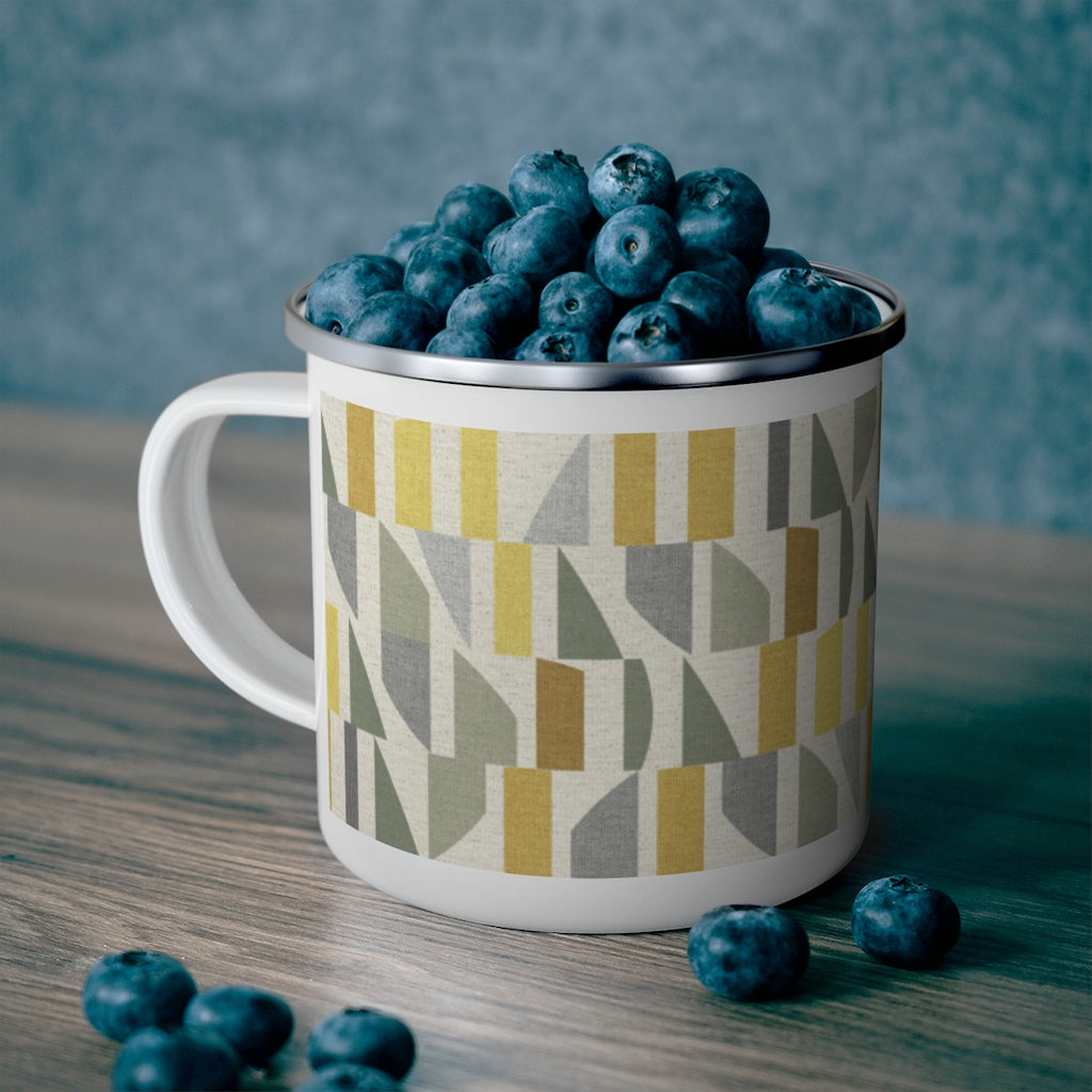 Frequency Code Enamel Mug in Yellow