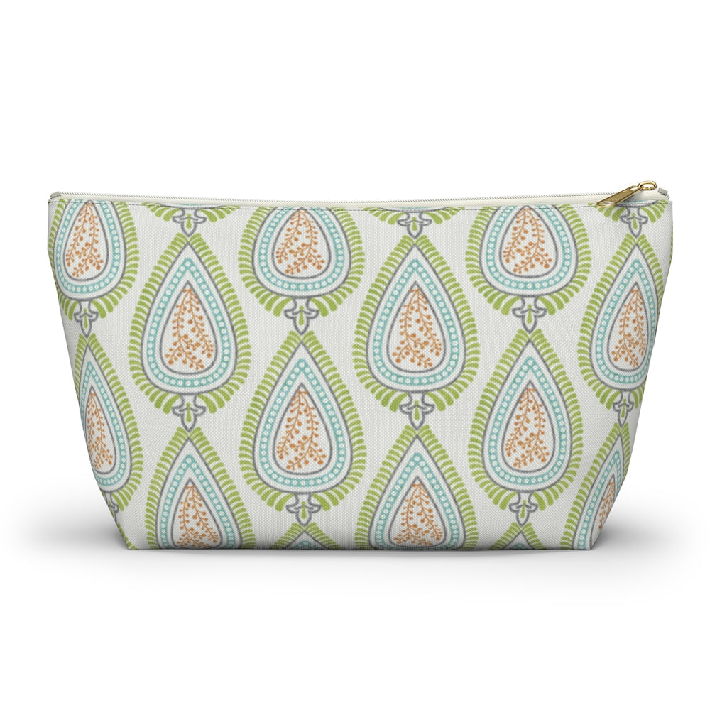 Teardrop Accessory Pouch w T-bottom in Green