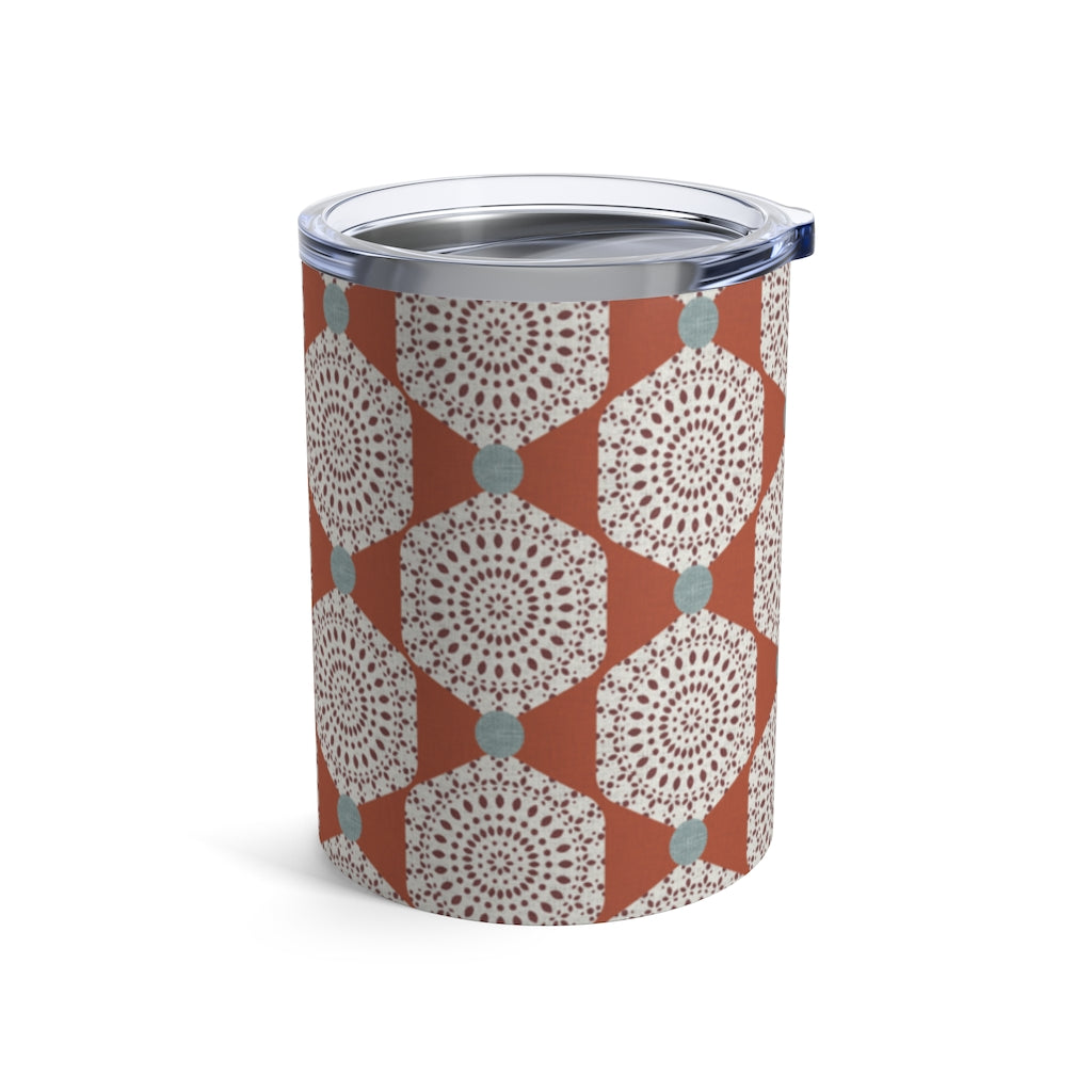 Lace Hexagon Tumbler in Orange