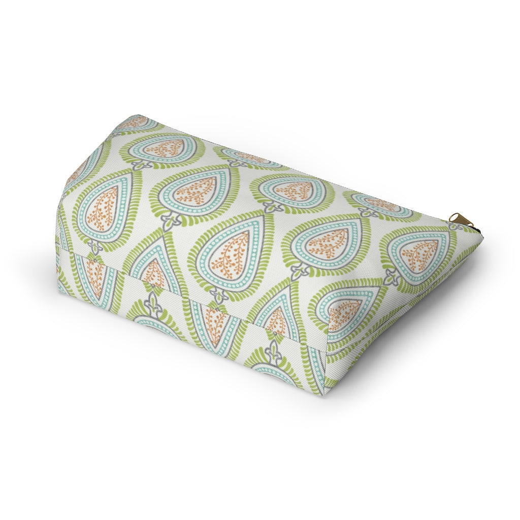 Teardrop Accessory Pouch w T-bottom in Green