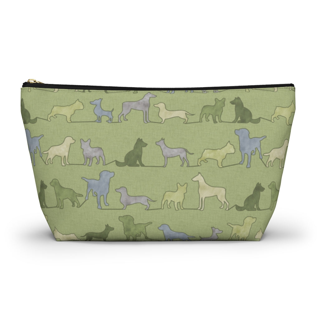 Dogs Accessory Pouch w T-bottom in Green