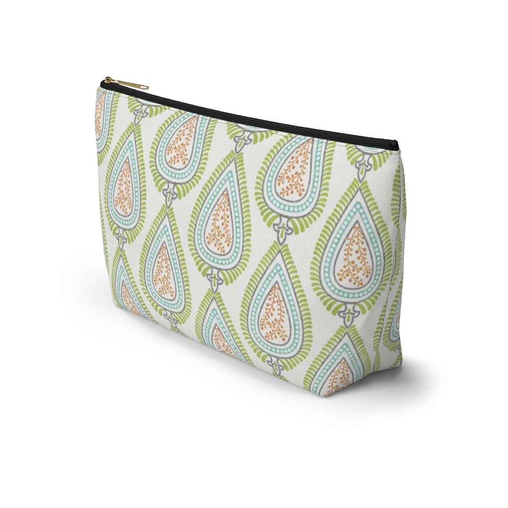 Teardrop Accessory Pouch w T-bottom in Green