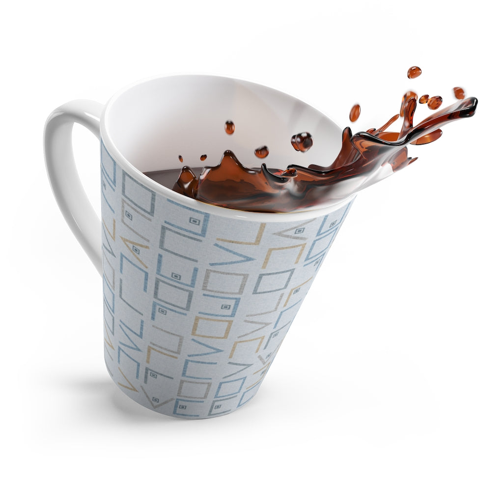 Encode Code Latte Mug in Blue