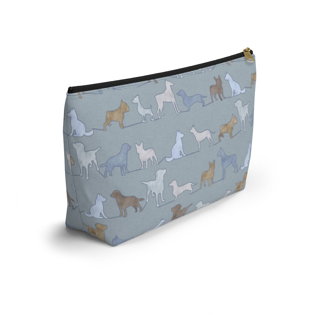 Dogs Accessory Pouch w T-bottom in Blue