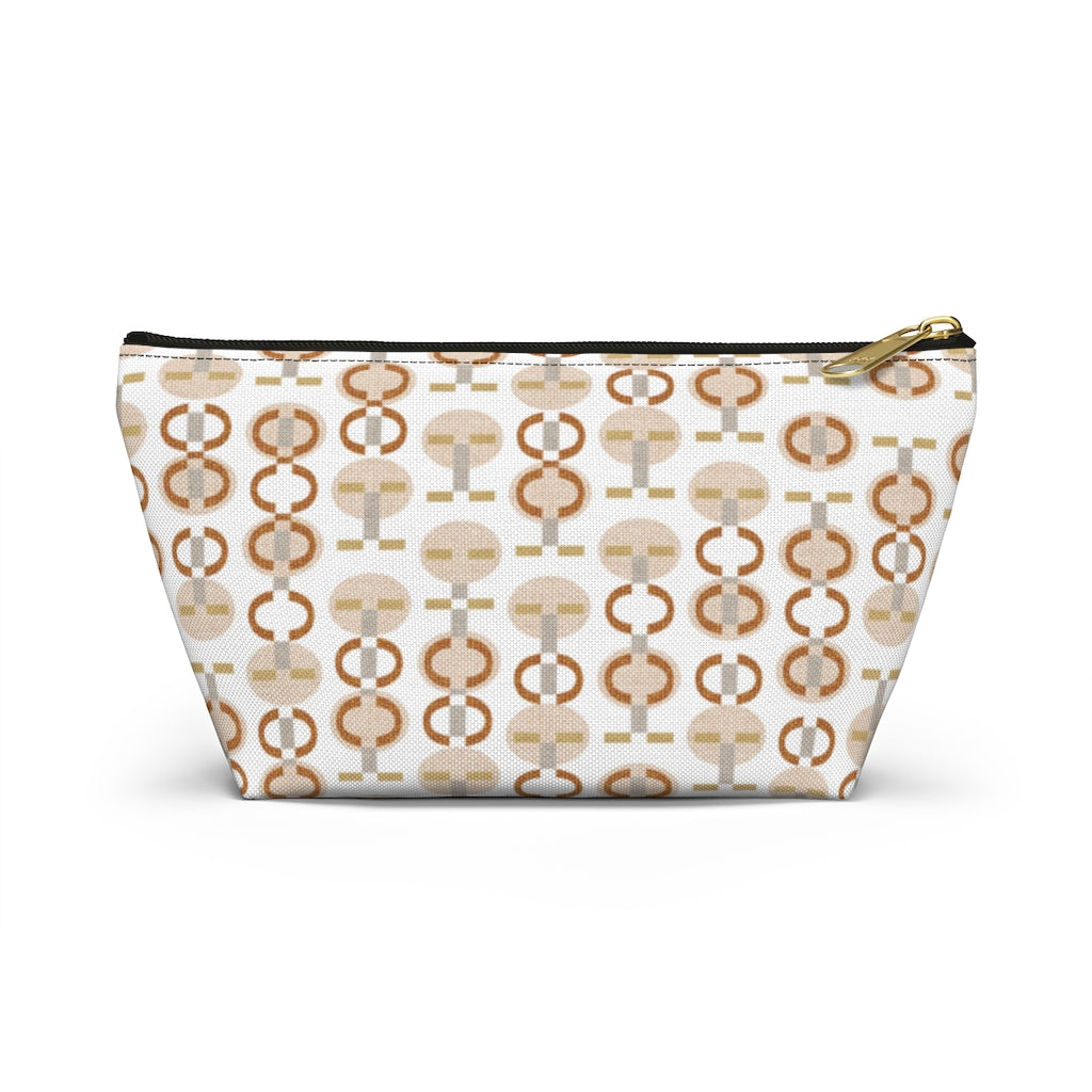 Telegraph Code Accessory Pouch w T-bottom in Orange