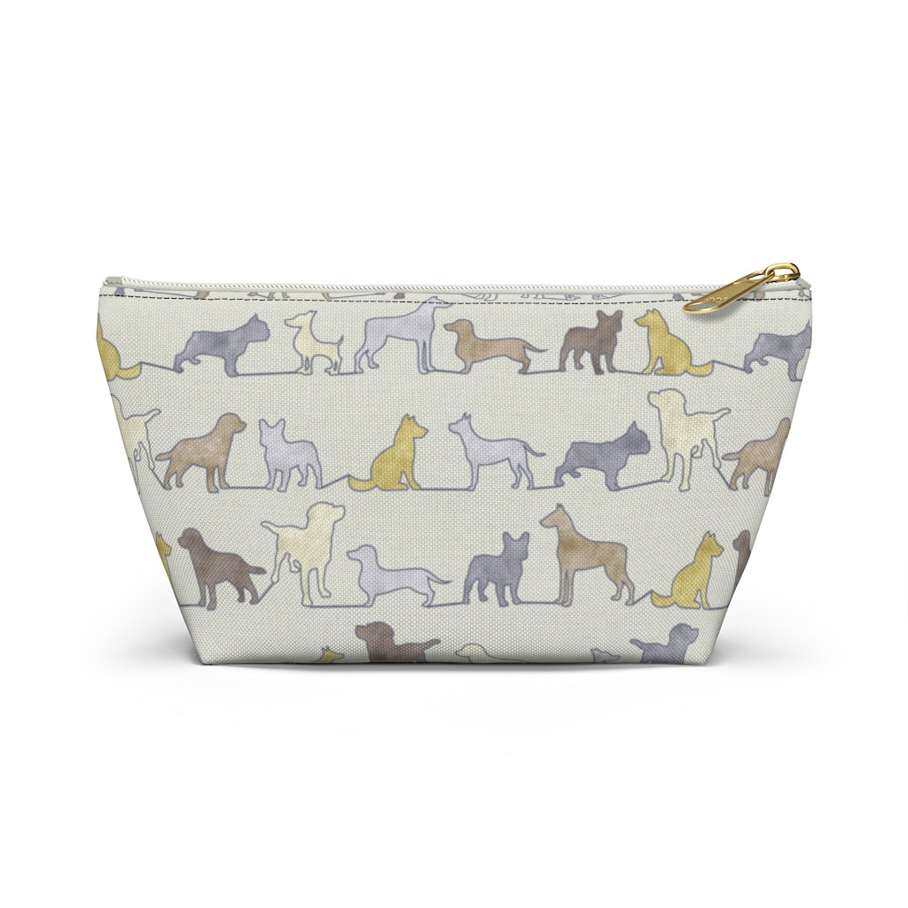 Dogs Accessory Pouch w T-bottom in Yellow