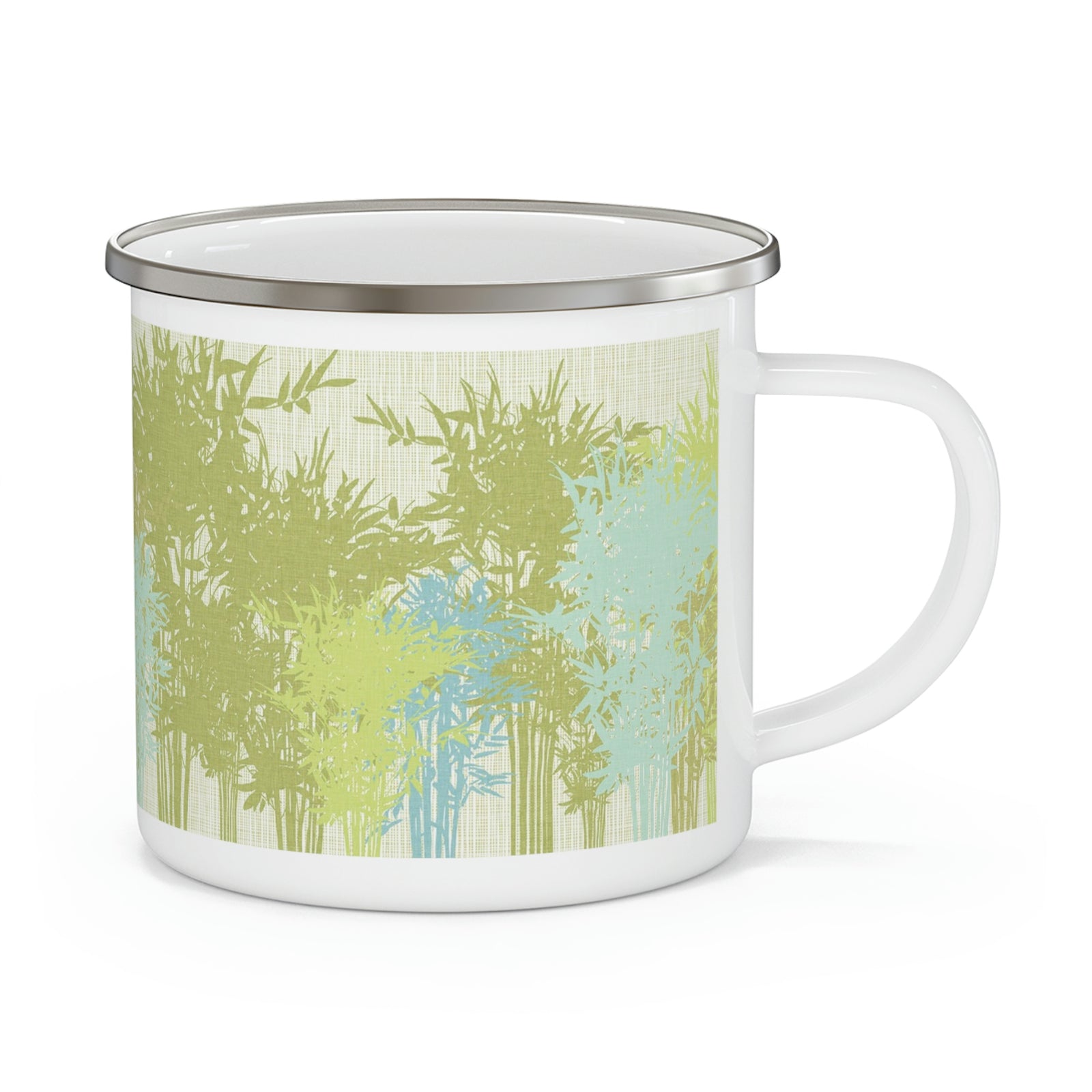 Lucky Bamboo Enamel Campfire Mug in Green