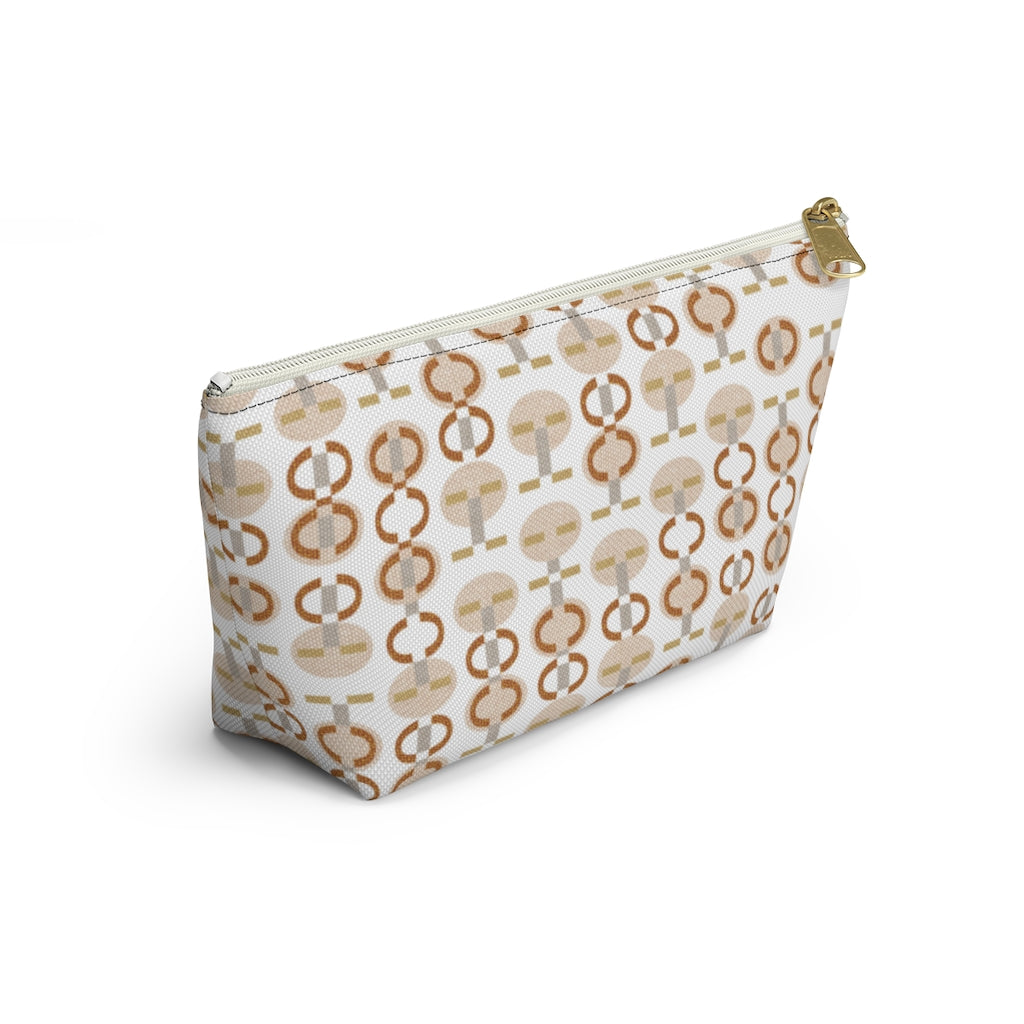 Telegraph Code Accessory Pouch w T-bottom in Orange