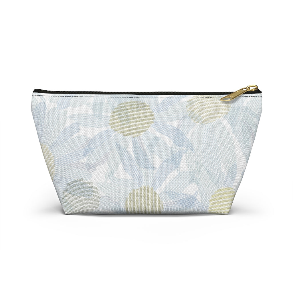 Daisy Chain Code Accessory Pouch w T-bottom in Blue