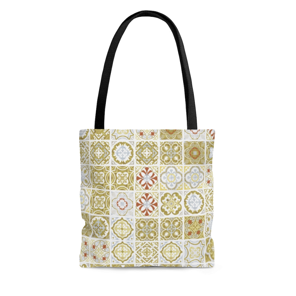 Seville Square Tote Bag in Gold