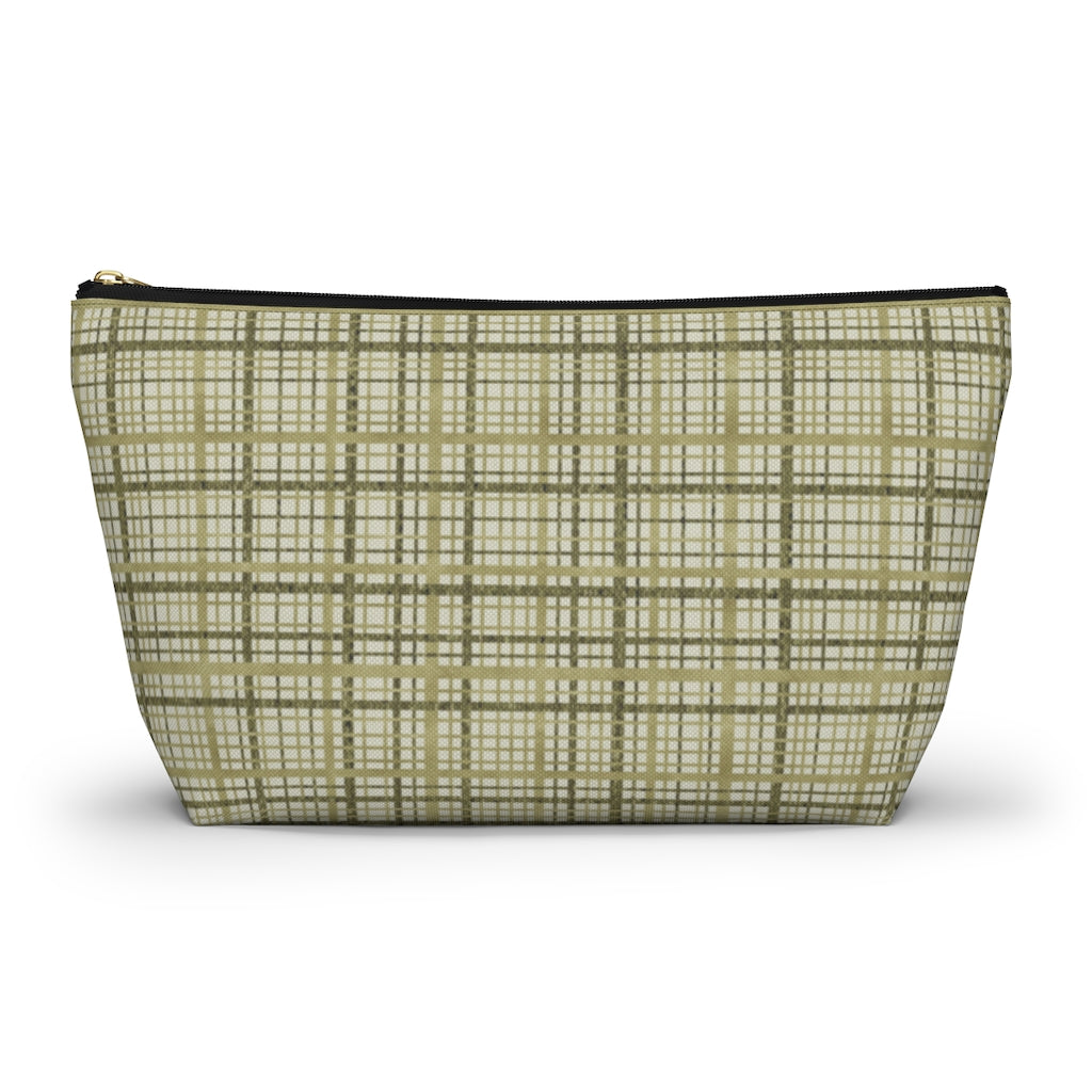 Rogers Tartan Accessory Pouch w T-bottom in Green