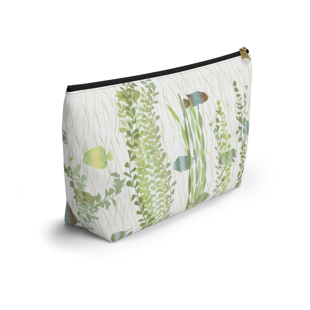 Aquarium Accessory Pouch w T-bottom in Green