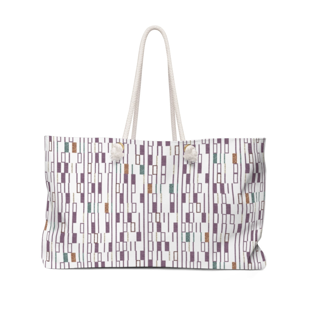 Signals Code Weekender Bag in Purple