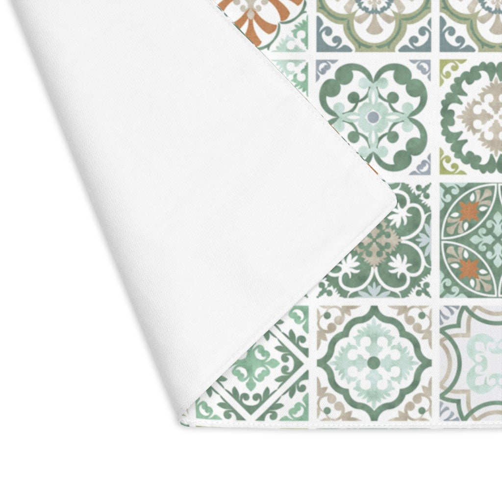 Seville Square Placemat in Green