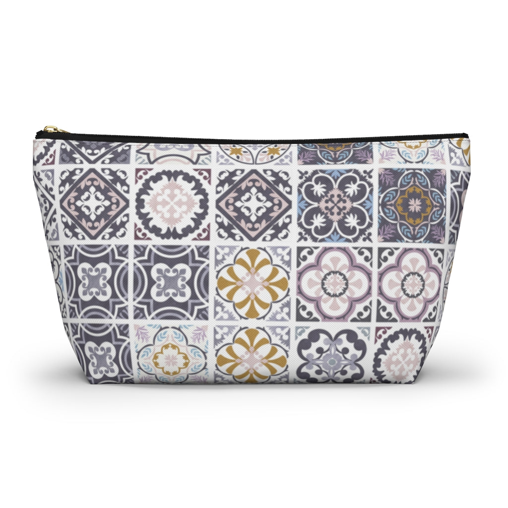 Seville Square Accessory Pouch w T-bottom in Purple