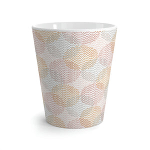 Stitch Circle Overlay Latte Mug in Pink