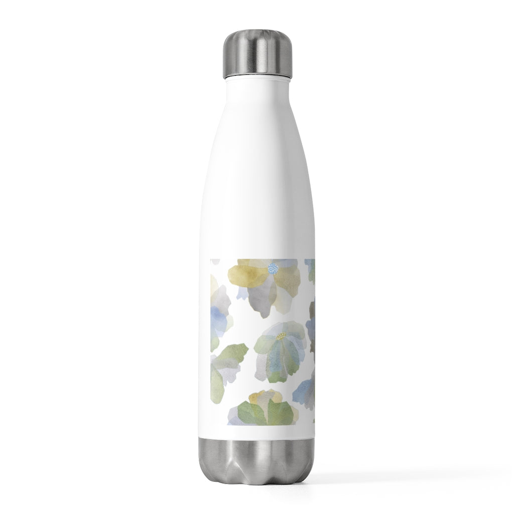 Watercolor Floral 20oz Insulated Bottle in Light Blue