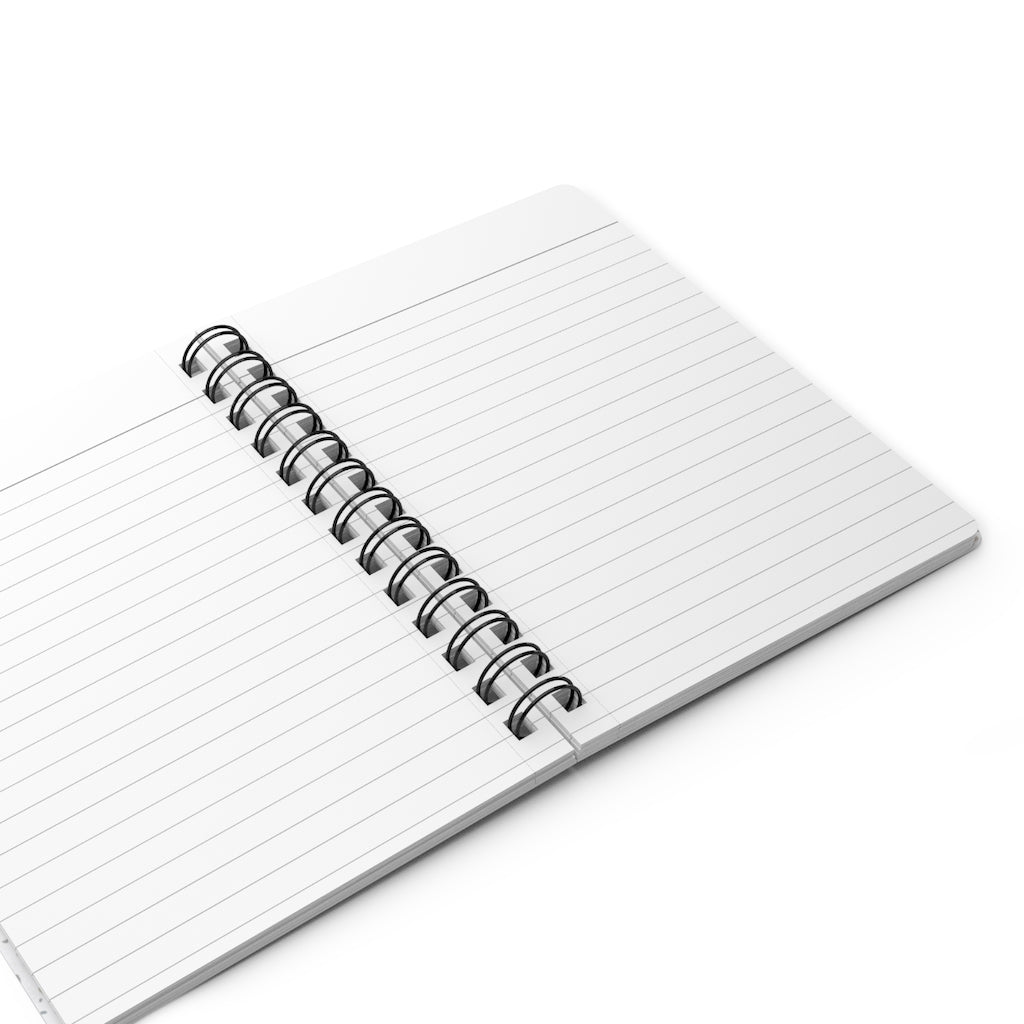 Glass Terrazzo Spiral Bound Journal in Blue
