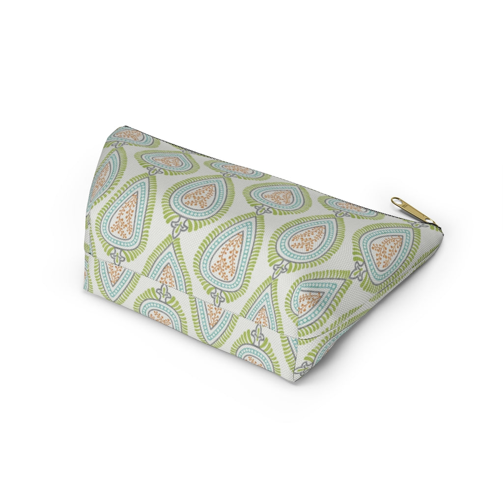 Teardrop Accessory Pouch w T-bottom in Green