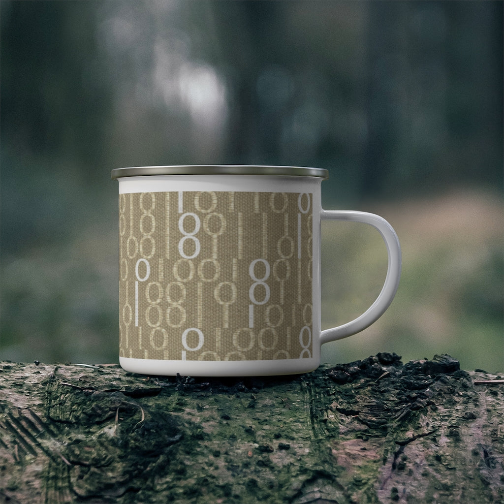 Railroad Code Enamel Mug in Yellow