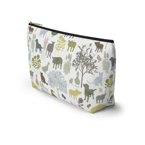 On the Farm Accessory Pouch w T-bottom in Green