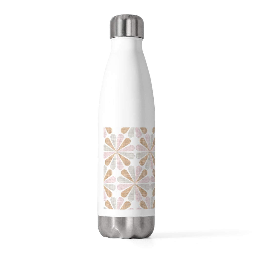 Floral Starburst 20oz Insulated Bottle in Orange