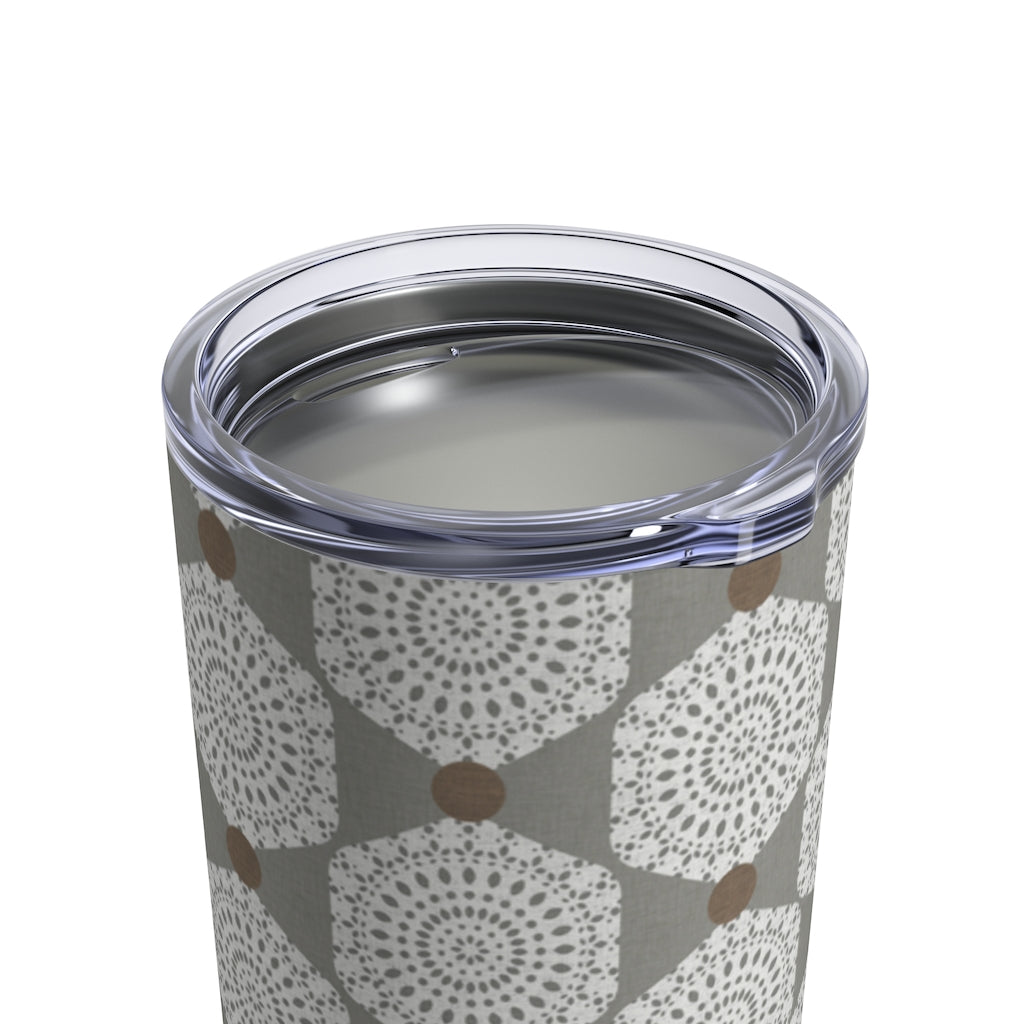 Lace Hexagon Tumbler in Gray