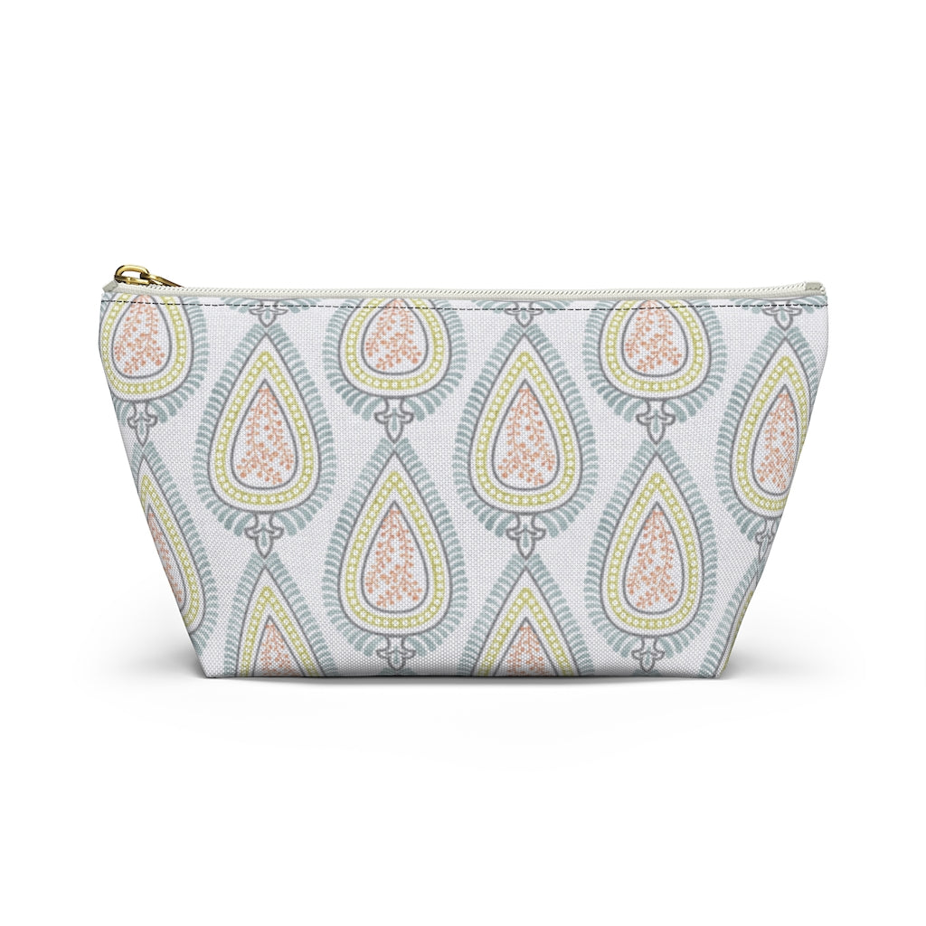 Teardrop Accessory Pouch w T-bottom in Light Blue