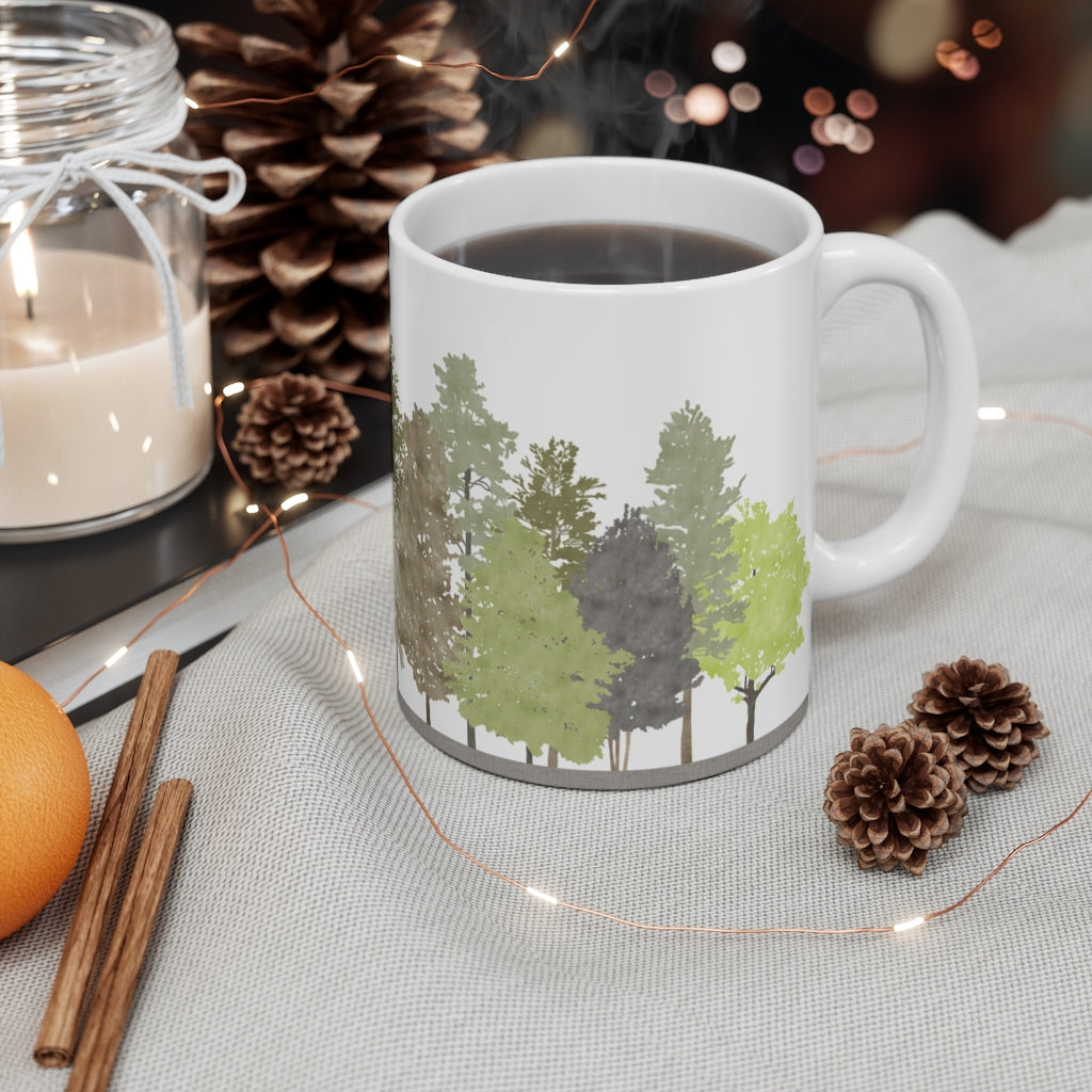 Walk in the Woods Mug in Brown