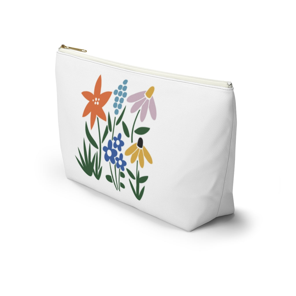 Flower Garden Accessory Pouch w T-bottom