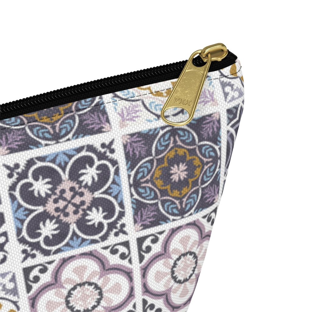 Seville Square Accessory Pouch w T-bottom in Purple
