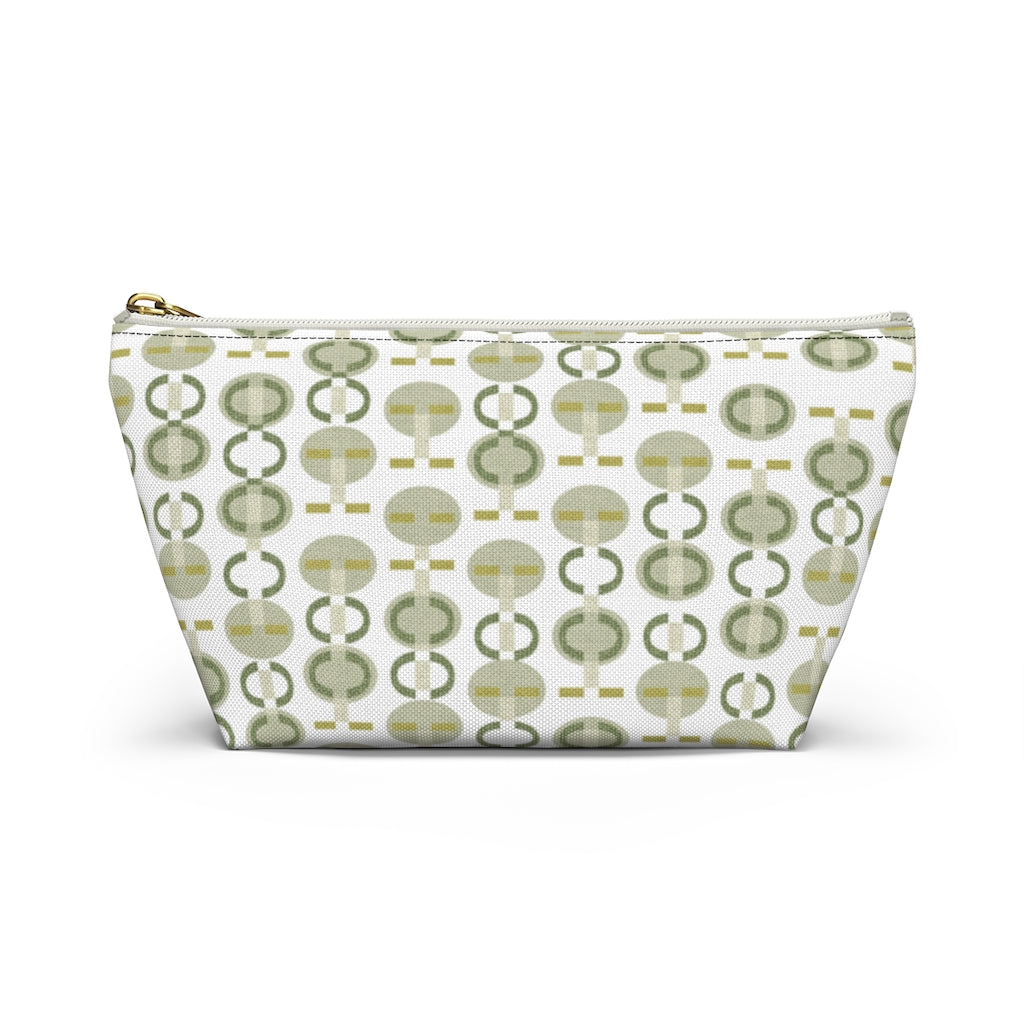 Telegraph Code Accessory Pouch w T-bottom in Green