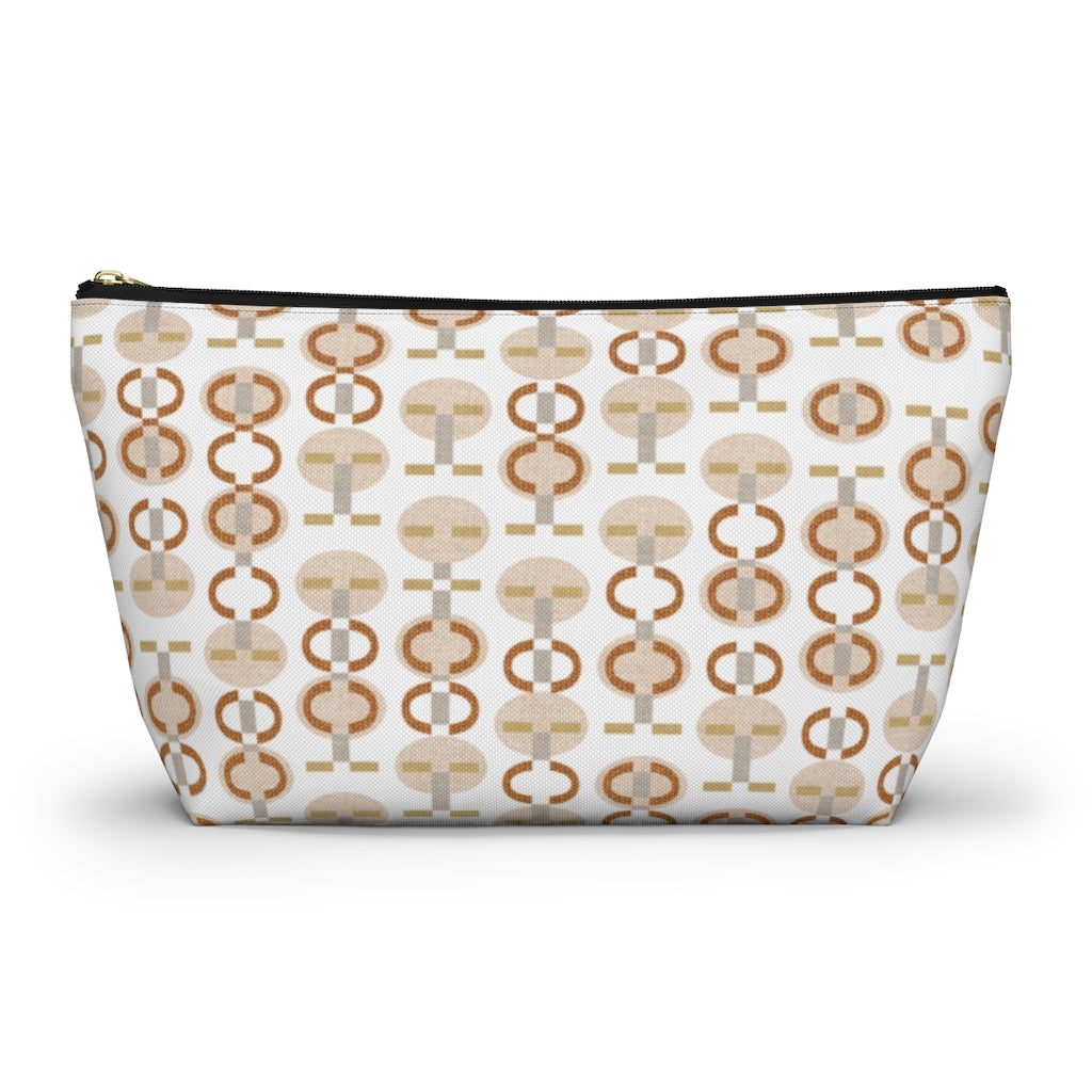 Telegraph Code Accessory Pouch w T-bottom in Orange